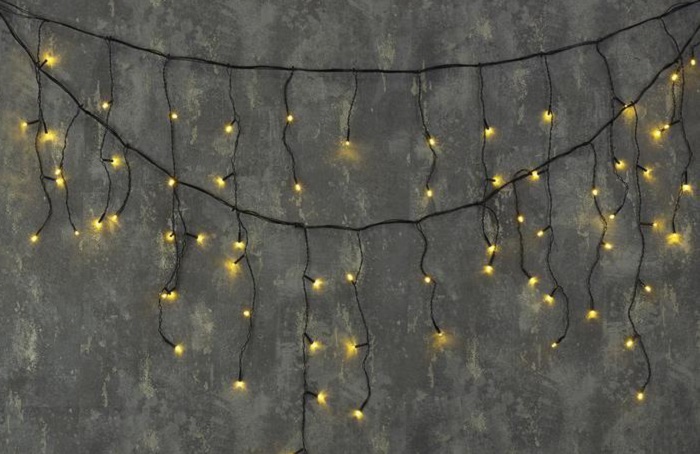 Гирлянда светодиодная "Бахрома" 80LED 3х0,5м Теплая IP20 фото Гирлянда светодиодная "Бахрома" 80LED 3х0,5м Теплая IP20 картинка